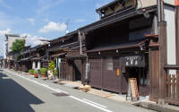 Traditional wooden buildings in San-machi Suji district, Takayama