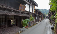 Traditional wooden buildings in San-machi Suji district, Takayama
