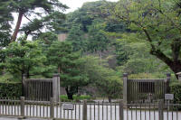 Kanazawa Castle wall from Kenrokuen garden
