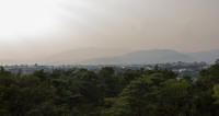 Kyoto from the upper floor of the Sanmon gate