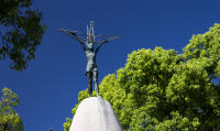 Figure on top of Children’s Peace Monument, Peace Memorial Park