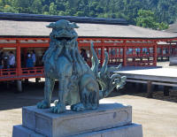 Guardian at the Itsukushima-jinja shrine
