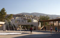 Courtyard inside site entrance