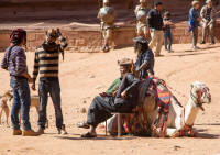 Camels in front of The Treasury