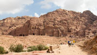 L-R: The Palace Tomb, the Corinthian Tomb, the Silk Tomb, the Urn Tomb