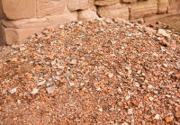 Excavated Nabatean pottery fragments