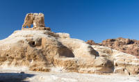 Dwellings on the way to Little Petra
