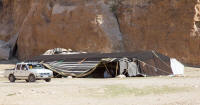 Bedouin tent near entrance to Little Petra