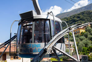 Descending Funivia cable car