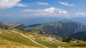 Looking east from the upper Funivia cable car station
