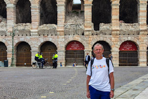 Tourist and Verona Arena