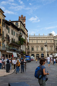 Panorama of Piazza Delle Erbe
