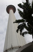 Menara KL from its base