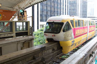 Train approaching Bukit Bintang or Imbi monorail station