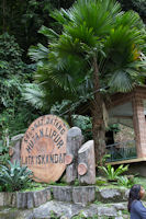 Lata Iskandar waterfall sign