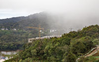 Cloud descending over a Cameron Highlands hotel