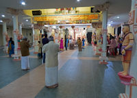 Inside the temple