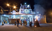 Temples in the evening