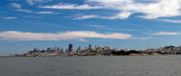 Southern end of Oakland Bay Bridge and downtown