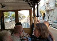 From cable car on California Street line