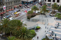 View of Union Square from The Cheesecake Factory terrace