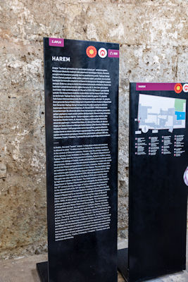 Information board and map of the Harem
