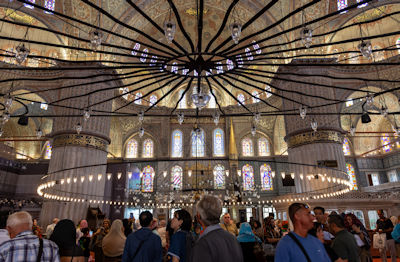 Interior of the Blue Mosque