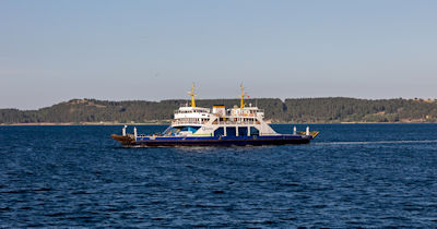 The other ferry returning