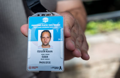 Tour guide Özgür "Ozzie" Özer's ID