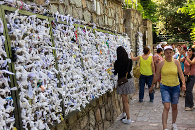 Wishing wall near the House of the Virgin Mary