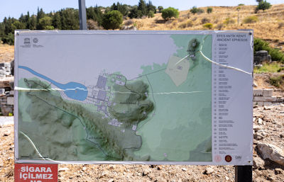 Map of ancient Ephesus