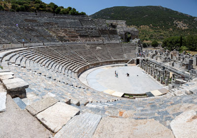 Panorama of the interior of the Theatre