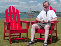 Tourist on Governor’s Island